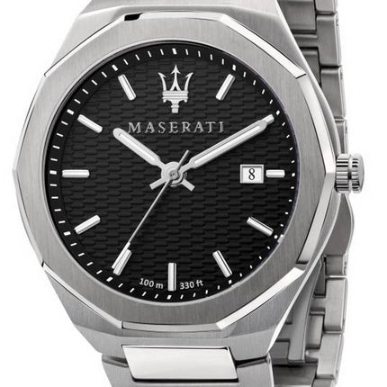 Maserati Sfida Chronograph Black Dial Rustfrit StÃ¥l Quartz R8873640004 100M herreur