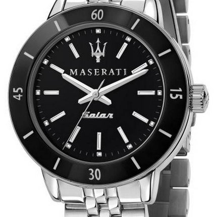 Maserati Successo Black Dial Rustfrit StÃ¥l Quartz R8853121006 Herreur