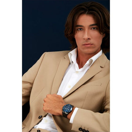 Maserati Competizione Chronograph rustfrit stål Blue Dial Quartz R8873600005 100M herreur