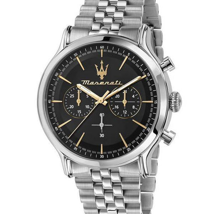 Maserati Epoca Chronograph Black Dial Quartz R8873618017 100M herreur