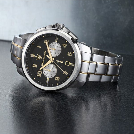 Maserati Successo Limited Edition Chronograph Rustfrit stål Black Dial Quartz R8873621028 Herreur