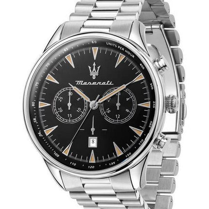 Maserati Tradizione Chronograph Black Dial Quartz R8873646004 100M herreur