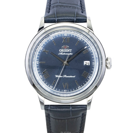 Orient Bambino klassisk læderrem marineblå urskive automatisk RA-AC0024L herreur
