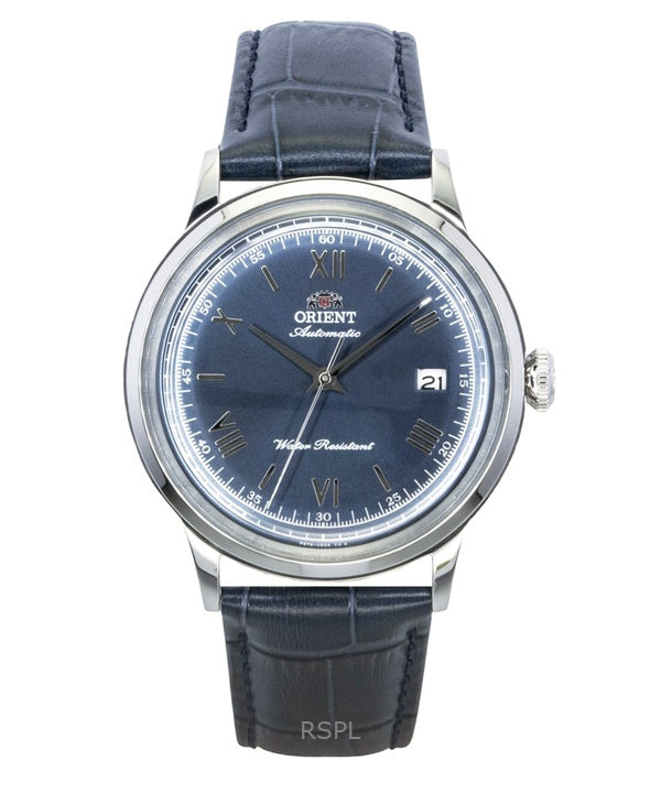 Orient Bambino klassisk læderrem marineblå urskive automatisk RA-AC0024L herreur