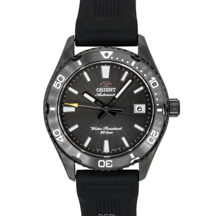 Orient Mako silikonerem sort urskive automatisk dykkerur RA-AC0Q10N 200M herreur