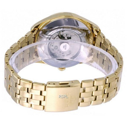 Orient Contemporary flerårskalender guldtoneskive automatisk RA-BA0001G10B herreur