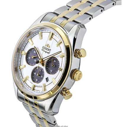 Orient Contemporary Chronograph To-tone Rustfrit Stål Hvid Skive Quartz RA-TX0302S Herreur