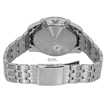 Orient Contemporary Chronograph rustfrit stål marineblå urskive kvarts RA-TX0303L herreur