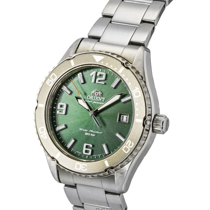 Orient Sport Rustfrit Stål Grøn Skive Solar Dykkerur RA-WJ0001E 200M Herreur