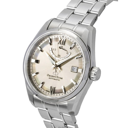 Orient Star moderne rustfrit stål grå urskive automatisk RE-AU0110N 100M herreur