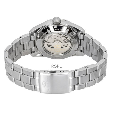 Orient Star moderne rustfrit stål grå urskive automatisk RE-AU0110N 100M herreur