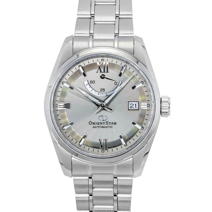 Orient Star moderne rustfrit stål grå urskive automatisk RE-AU0110N 100M herreur