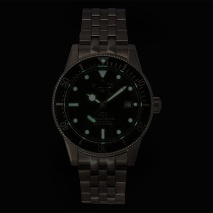 Orient Star 1964 2. udgave M42 rustfrit stål sort urskive dykkerautomatik RE-AU0601B 200M herreur