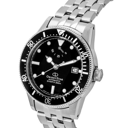 Orient Star 1964 2. udgave M42 rustfrit stål sort urskive dykkerautomatik RE-AU0601B 200M herreur