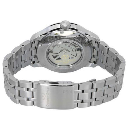 Orient Star Contemporary rustfrit stål blå skive automatisk RE-AV0B08L00B 100M herreur