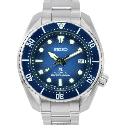 Renoveret Seiko Prospex Sea King Sumo blå urskive automatisk dykkerur SPB321J1 200M herreur