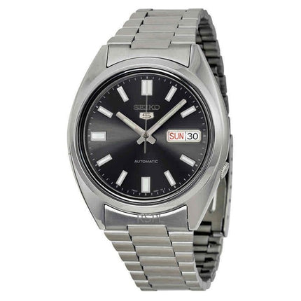 Renoveret Seiko 5 sort urskive automatisk SNXS79K1 herreur