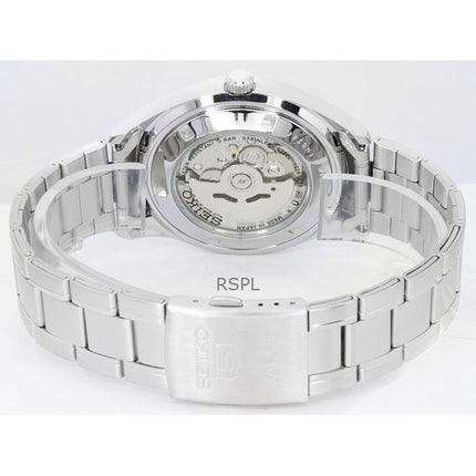 Renoveret Seiko 5 rustfrit stål sort arabisk urskive automatisk SNKP21J1 herreur