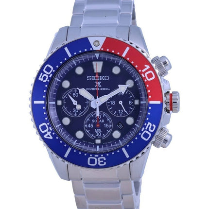 Renoveret Seiko Prospex Chronograph Solar Diver&#39;s SSC783P1 200M Herreur