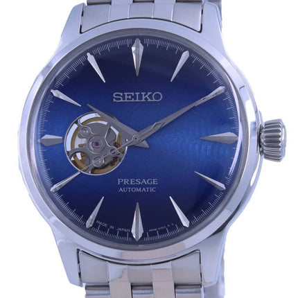 Renoveret Seiko Presage Cocktail Time blå Acapulco åbent hjerte automatisk SSA439J1 herreur