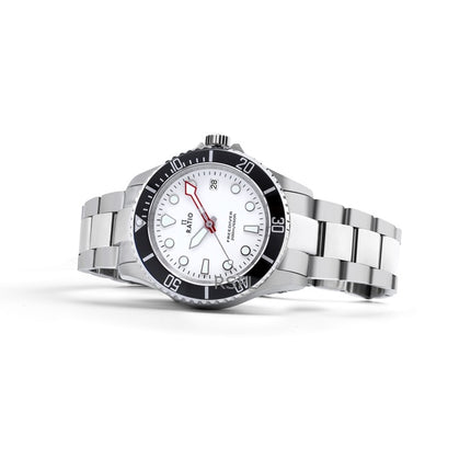 Ratio FreeDiver Sapphire Rustfrit Stål White Dial Quartz RTF037 200M herreur
