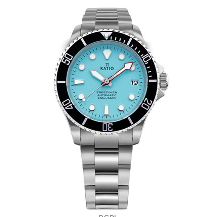 Ratio FreeDiver Sapphire Rustfrit Stål Ice Blue Dial Automatisk RTF042 200M herreur