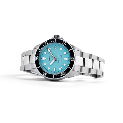 Ratio FreeDiver Sapphire Rustfrit Stål Ice Blue Dial Automatisk RTF042 200M herreur
