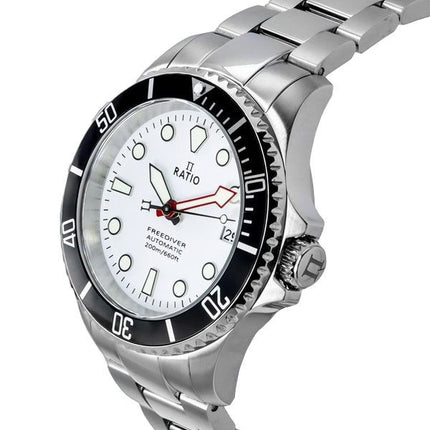 Ratio FreeDiver Sapphire Rustfrit StÃ¥l White Dial Automatisk RTF047 200M herreur
