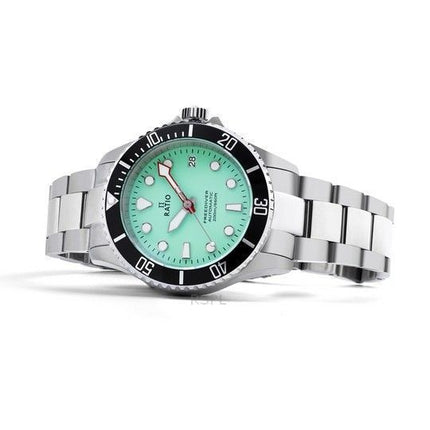 Ratio FreeDiver Sapphire Rustfrit StÃ¥l GrÃ¸n Urskive Automatisk RTF049 200M herreur