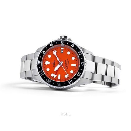 Ratio FreeDiver GMT Series Sapphire Rustfrit Stål Orange Urskive Automatisk RTF055 200M herreur