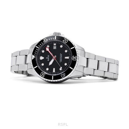 Ratio FreeDiver Sapphire Rustfrit Stål Black Dial Quartz RTFL800 200M dameur