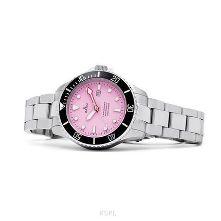 Ratio FreeDiver Sapphire Rustfrit Stål Candy Pink Dial Automatisk RTFL839 200M dameur