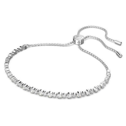 Swarovski Matrix klare krystAlleer og rhodineret tennisarmbånd 5465384 til kvinder