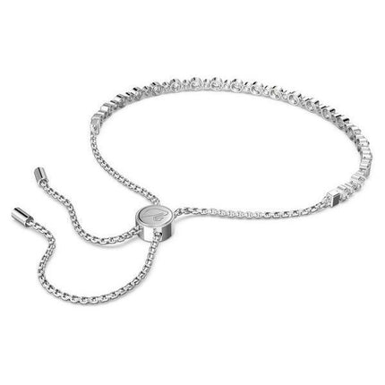 Swarovski Matrix klare krystAlleer og rhodineret tennisarmbånd 5465384 til kvinder