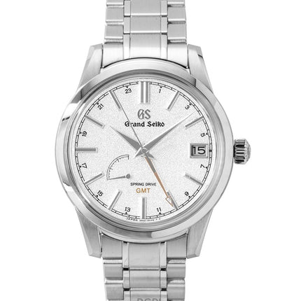 Grand Seiko Elegance GMT rustfrit stål sølv urskive automatisk SBGE269G 100M herreur