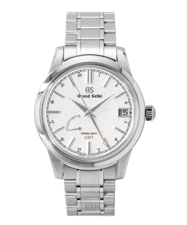 Grand Seiko Elegance GMT rustfrit stål sølv urskive automatisk SBGE269G 100M herreur