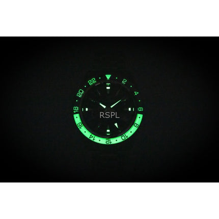 Grand Seiko Sport GMT rustfrit stål sort urskive automatisk SBGE277G 100M herreur