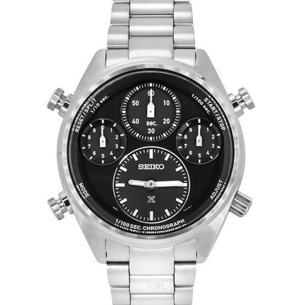 Seiko Prospex Speedtimer Chronograph Rustfrit stål Sort skive Solar SFJ003P1 100M herreur