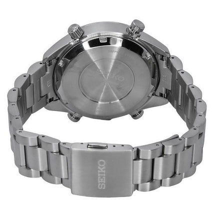 Seiko Prospex Speedtimer Chronograph Rustfrit stål Sort skive Solar SFJ003P1 100M herreur