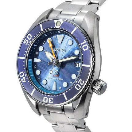 Seiko Prospex Sea Aqua Sumo GMT Blue Dial Solar Diver's SFK001J1 200M herreur