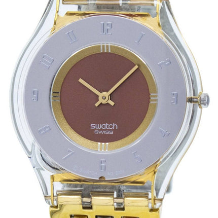 Swatch hud Tri Gold kvarts SFK240B kvinders Watch