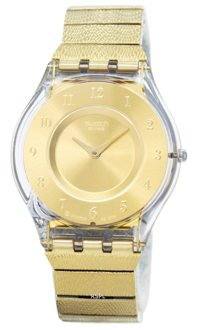 Swatch huden varm glød kvarts SFK355G kvinders Watch
