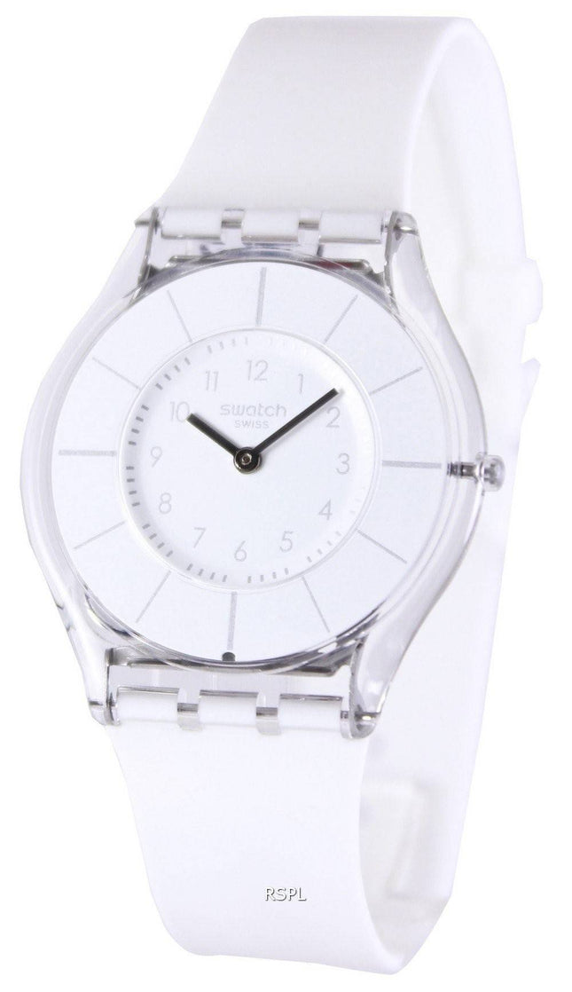 Swatch klassisk hvid elegance schweizisk Quartz SFK360 kvinders ur