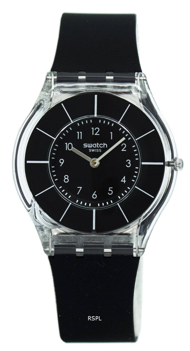 Swatch hud sort elegance kvarts SFK361 kvinders Watch