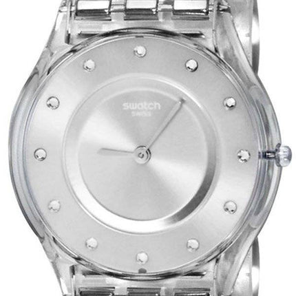 Swatch hud Classic sølv skuffe kvarts SFK393G kvinders Watch
