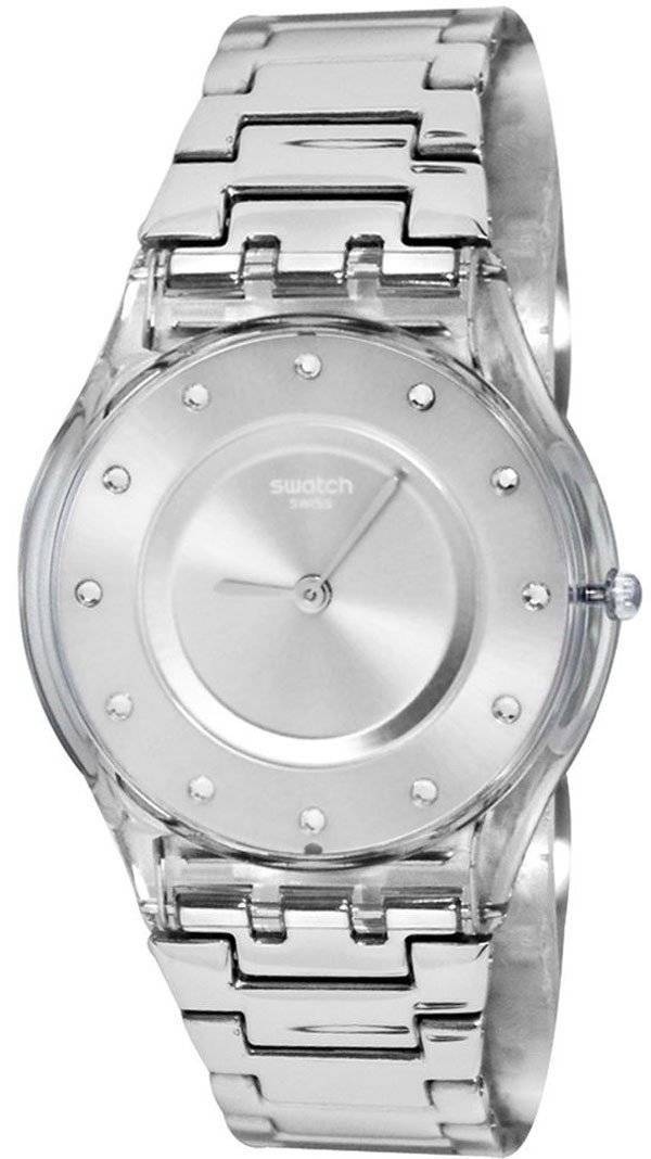 Swatch hud Classic sølv skuffe kvarts SFK393G kvinders Watch