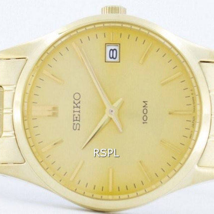 Seiko Quartz Analog guld Tone SGEF04 SGEF04P1 SGEF04P Herreur