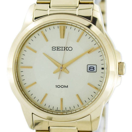 Seiko Quartz Analog guld Tone SGEF58 SGEF58P1 SGEF58P Herreur