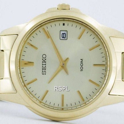 Seiko Quartz Analog guld Tone SGEF58 SGEF58P1 SGEF58P Herreur