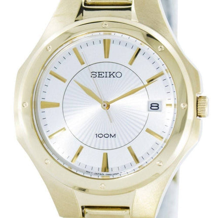 Seiko Quartz Analog guld Tone SGEF64 SGEF64P1 SGEF64P Herreur
